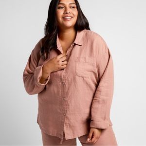 Parachute Linen sleep shirt- small